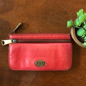 Trendy wallet/clutch! Leather and pretty color